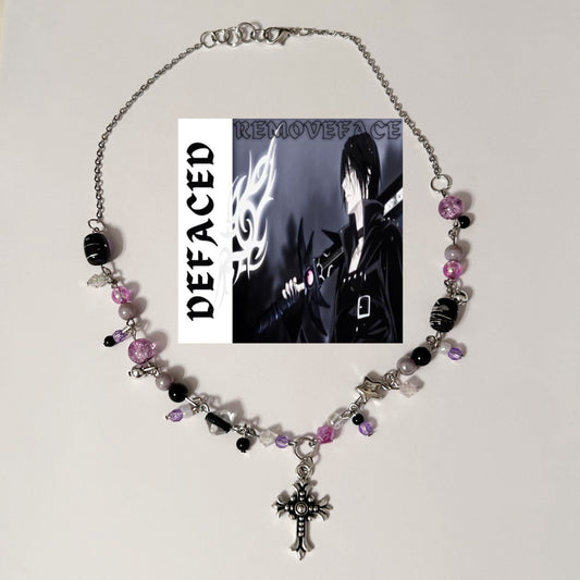 defaced themed necklace!